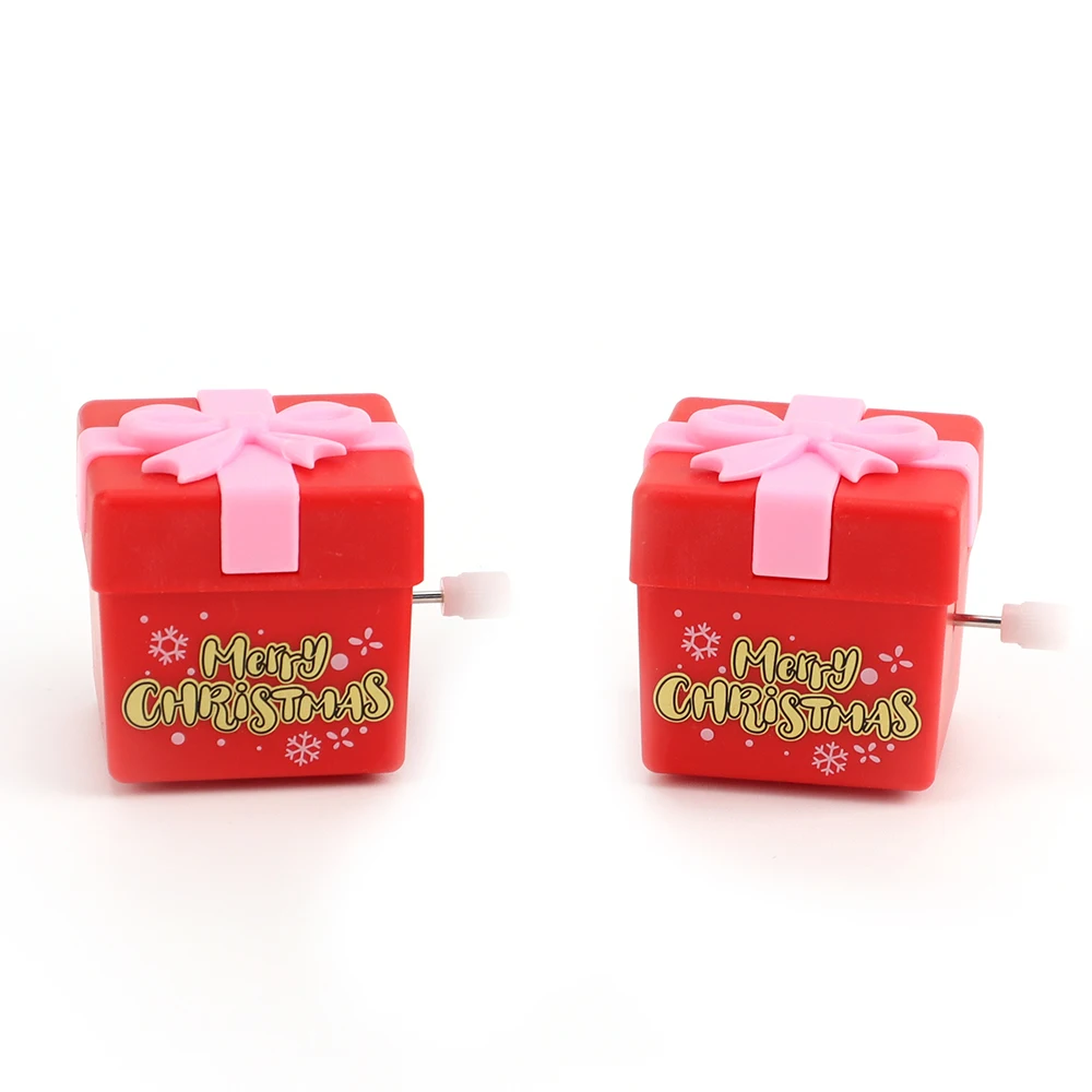 2022 Christmas Wind up Gift Box Clockwork Toys for kids