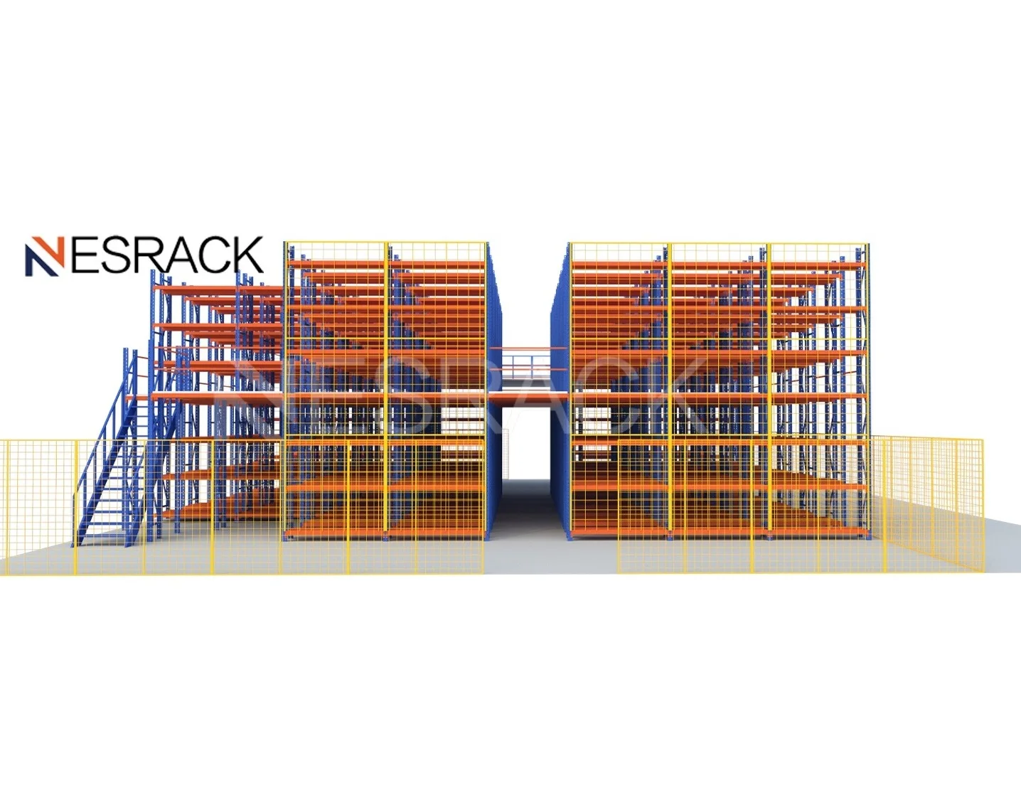 Warehouse Metal Mezzanine And Work Platform Storage Stacking Racks & Shelves