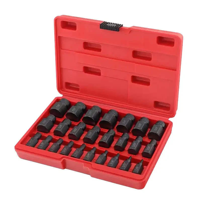 Wholesale Broken Bolt Extractor 25 Pieces Damaged Screw Remover Set Hex Shank Removal Tool Kit