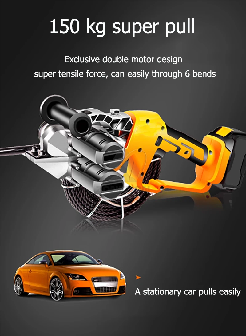 Wholesale Lithium Battery Automatic Wire Threading Machine Rechargeable Electric Wire Cable Puller