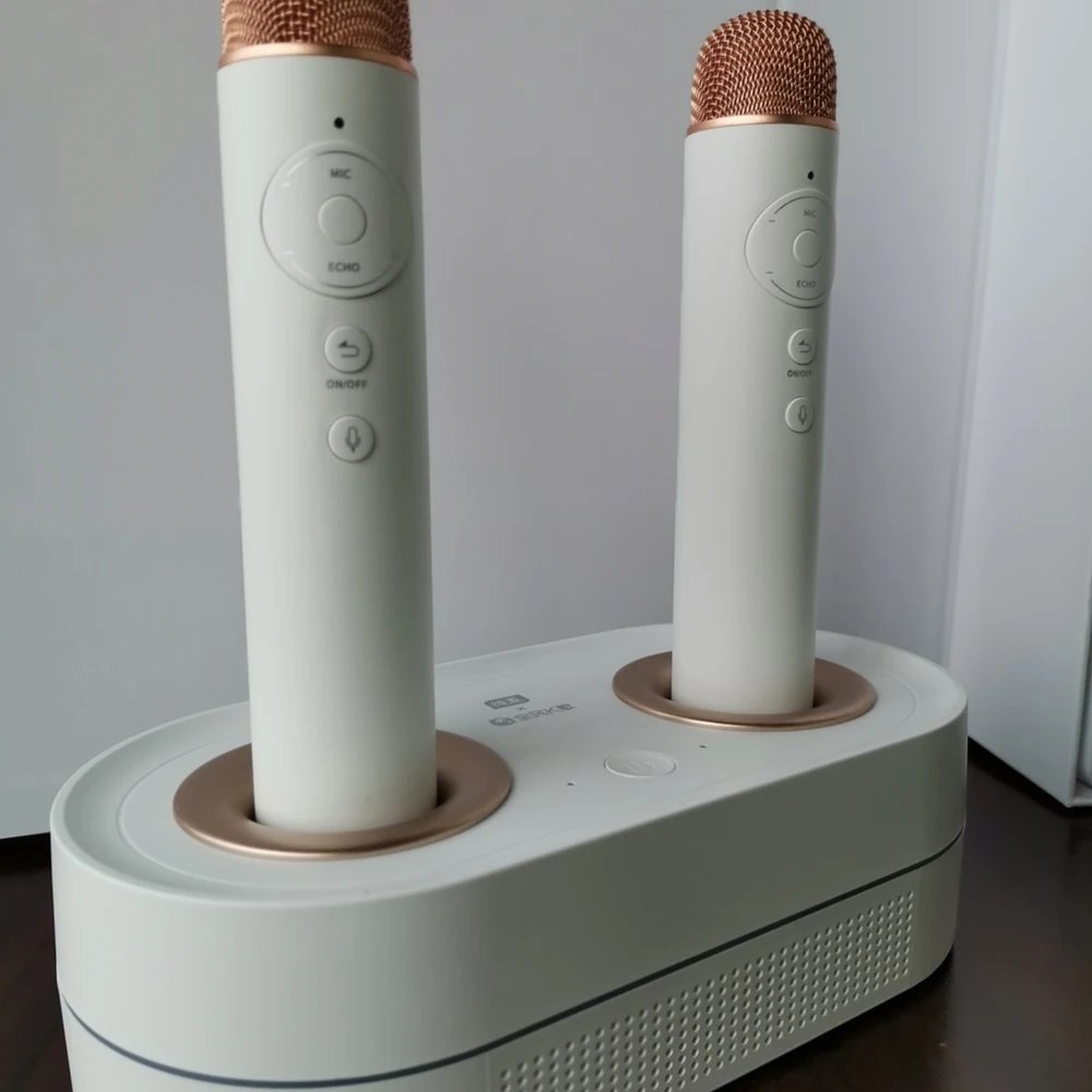 Микрофон для караоке со встроенной литиевой батареей система magic