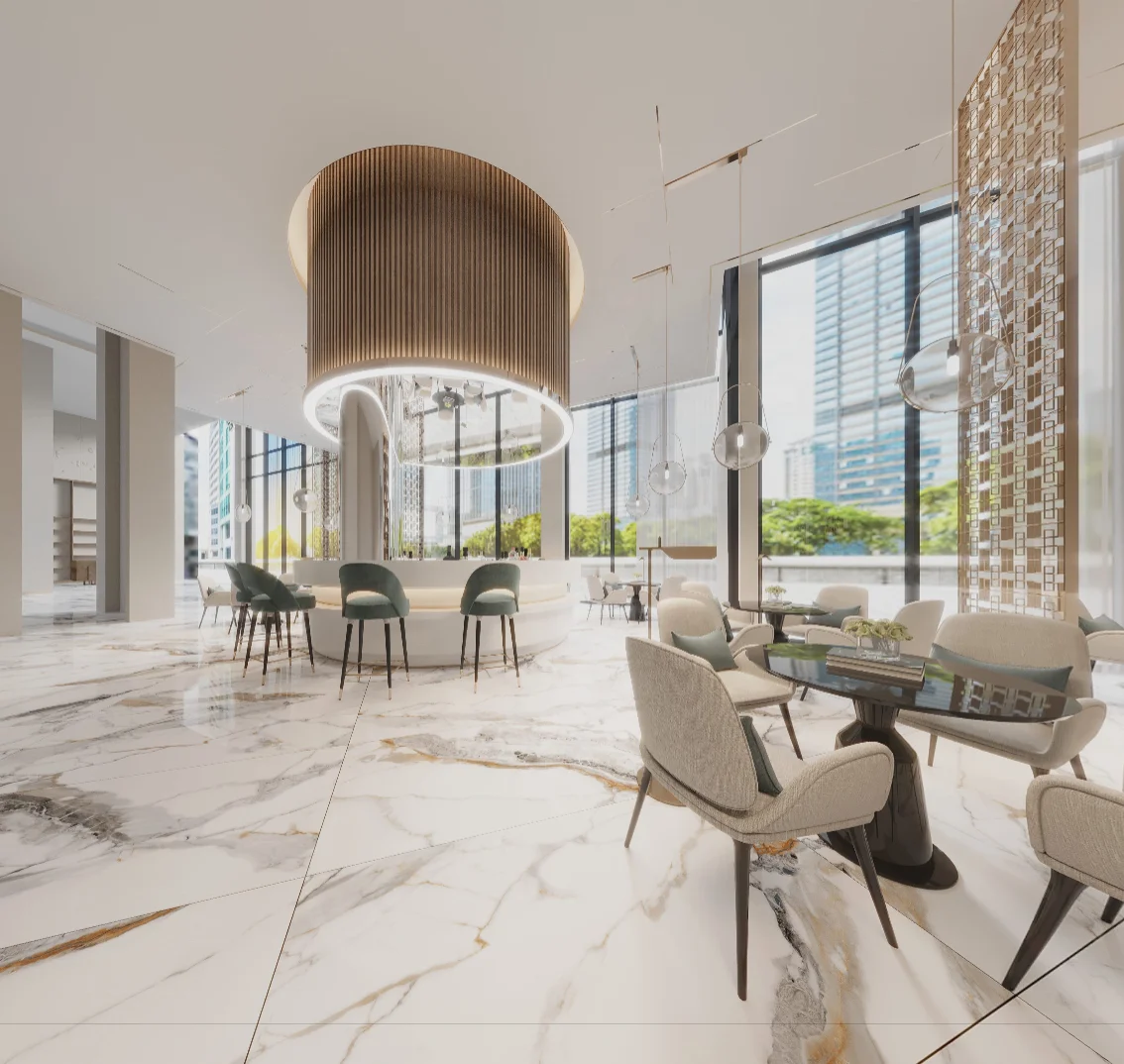 Full Body Glossy Ceramic Interior Tile For Apartment Glazed Polished Porcelain Marble Floor Wall Tiles