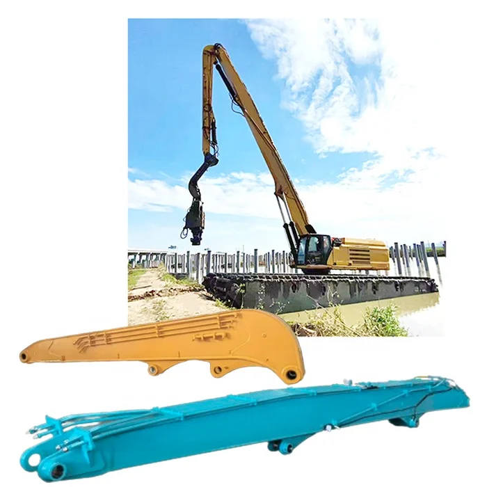 NO.1 telescopic boom excavator pile driver construction hammer pile hammer telescopic boom excavator for cat hitachi komatsu etc