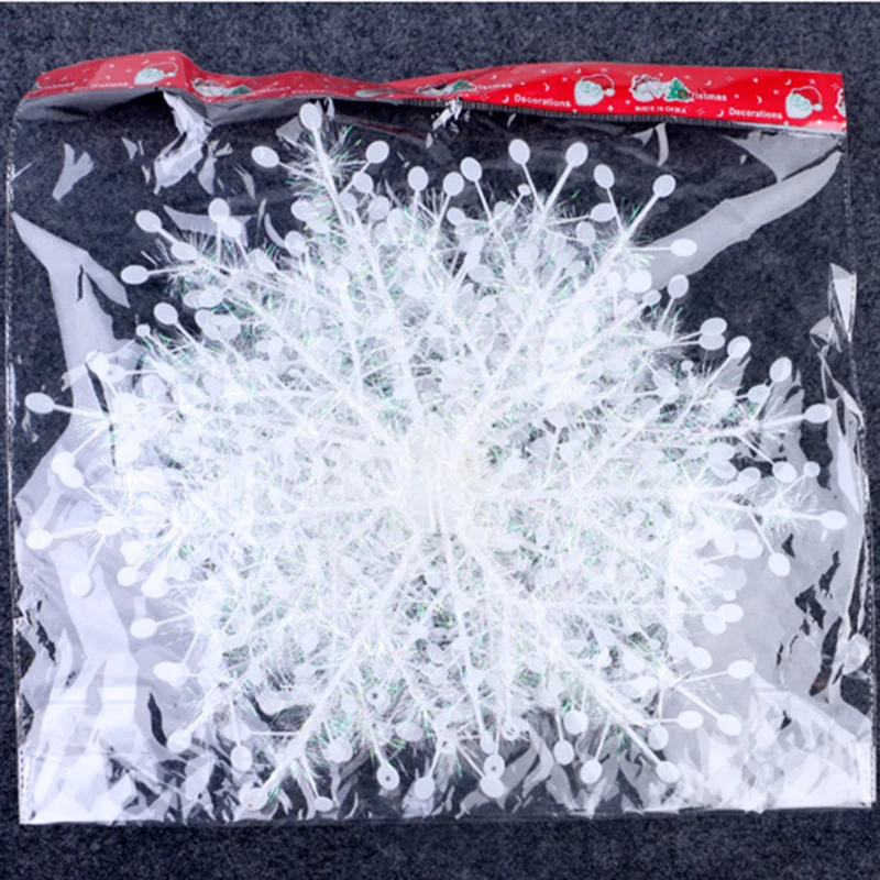 (6pcs) Christmas Artificial Snowflake Tree Decor Christmas decorations for Home Decoration