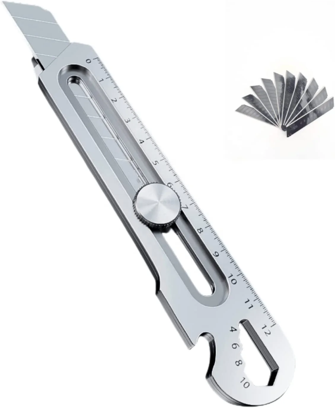 18mm pocket knife Stainless steel handle carbon steel blade durable multi functional utility knife