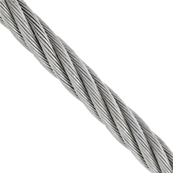 ungalvanzied galvanized wire rope 1*7 1*19 6*7 6*19 6*37 FC IWRC and PVC coated
