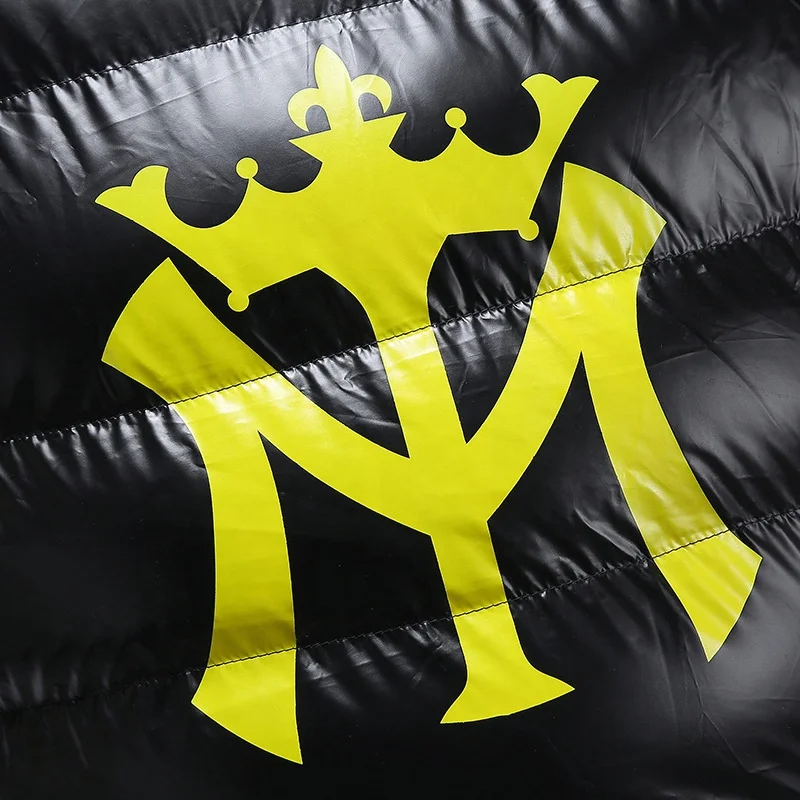 wholesale winter polyester jacket custom ,custom lightweight puffer cropped hooded down casual packable shiny puffer jacket