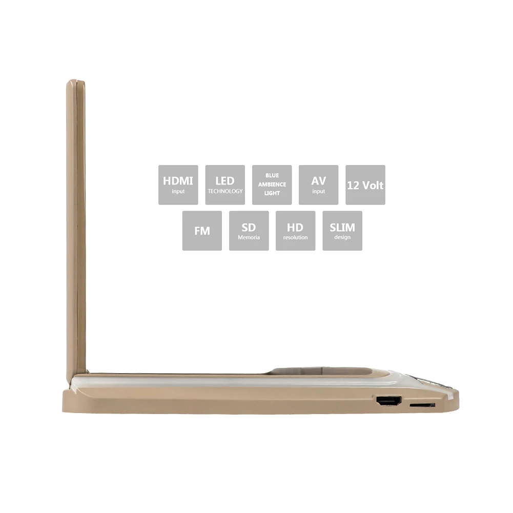 10,1 дюймовый Сверхтонкий цветной ЖК-монитор на крышу автомобиля с USB SD