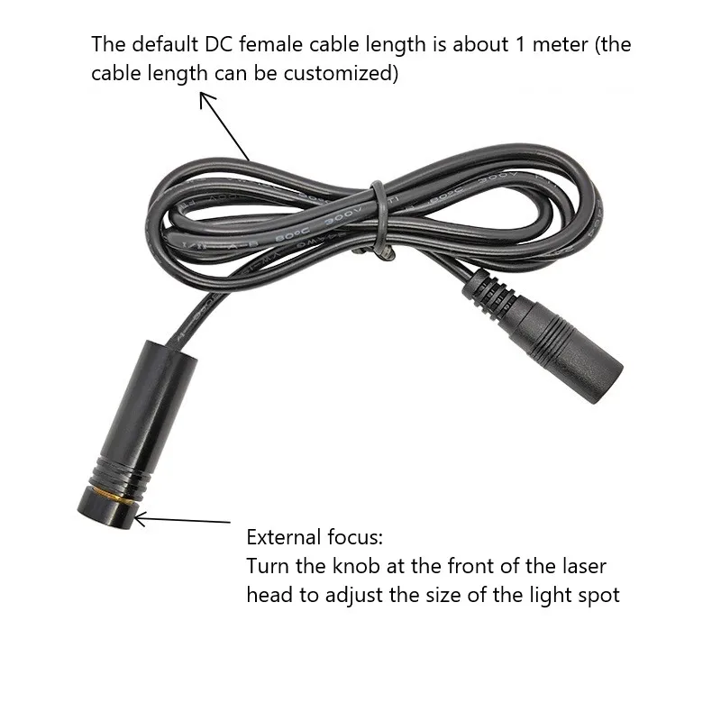 12X40mm450nm1mW5mW10mW Внешний фокус чистый синий лазерный модуль 450