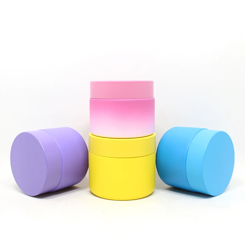 Sample Round Jars 15g 30g 50g 60 g 100g Large glass Cosmetic Containers Set Lid Liquid Creams glass Jar