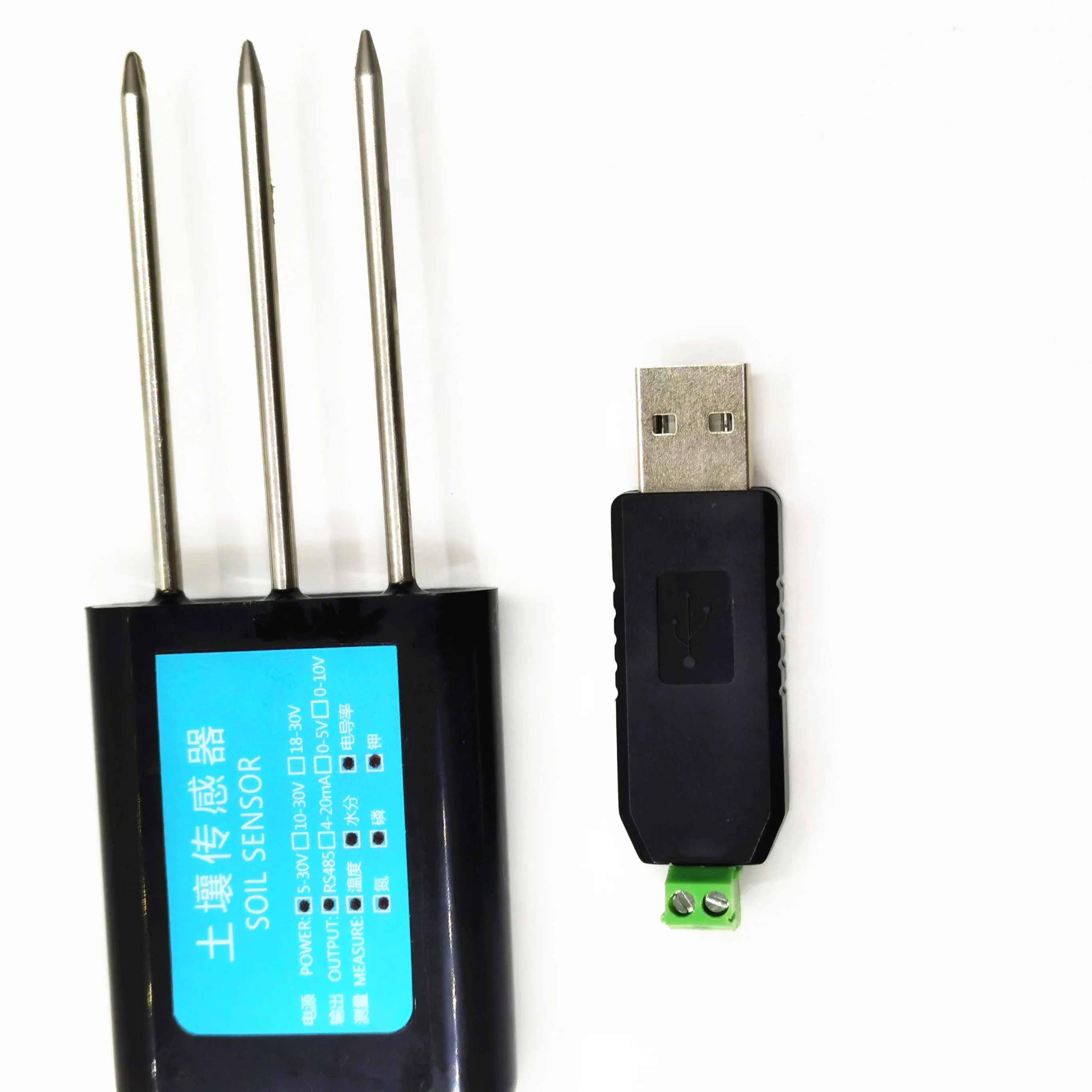  7 в 1 онлайн мониторинг регистратор LORA LORAWAN RS485 температура влажности почвы EC солености NPK
