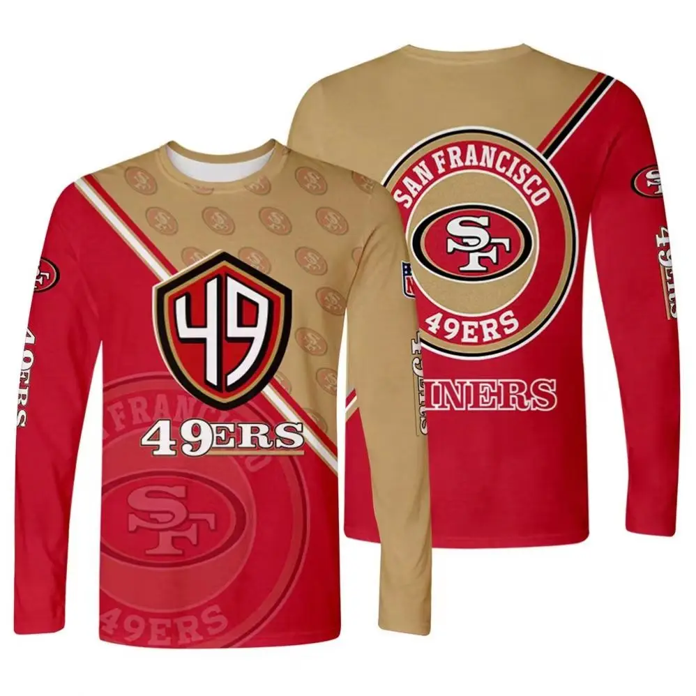 2022 New Style 32 NFL Football Teams Men Long Sleeve T Shirts Customized Wholesale Jerseys Sportswear