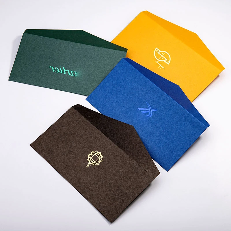 Customized Mini Envelopes Solid Colors Kraft Invitation Envelopes for Personalize Gift Cards Wedding Invitation