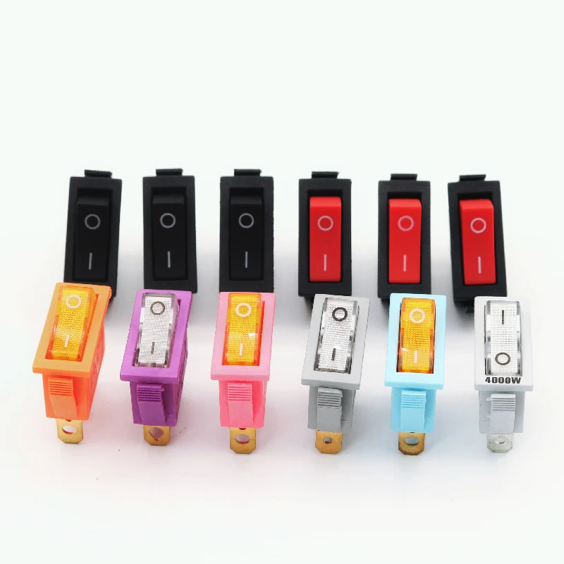 KCD1 Elliptic rocker switches and boat switches spdt rocker switch with led lights