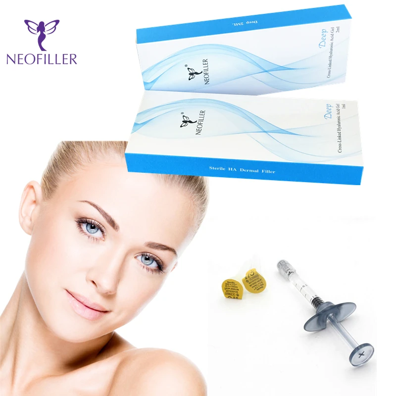 cross- linked high quality 1ml nose enhance lip enlarge implant facial injection hyaluronic acid dermal fillers
