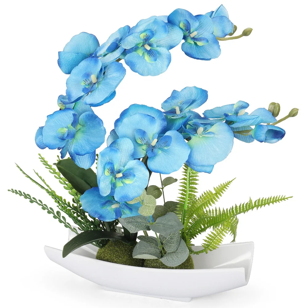 New product 2019 real touch phalaenopsis orchids  for home decor