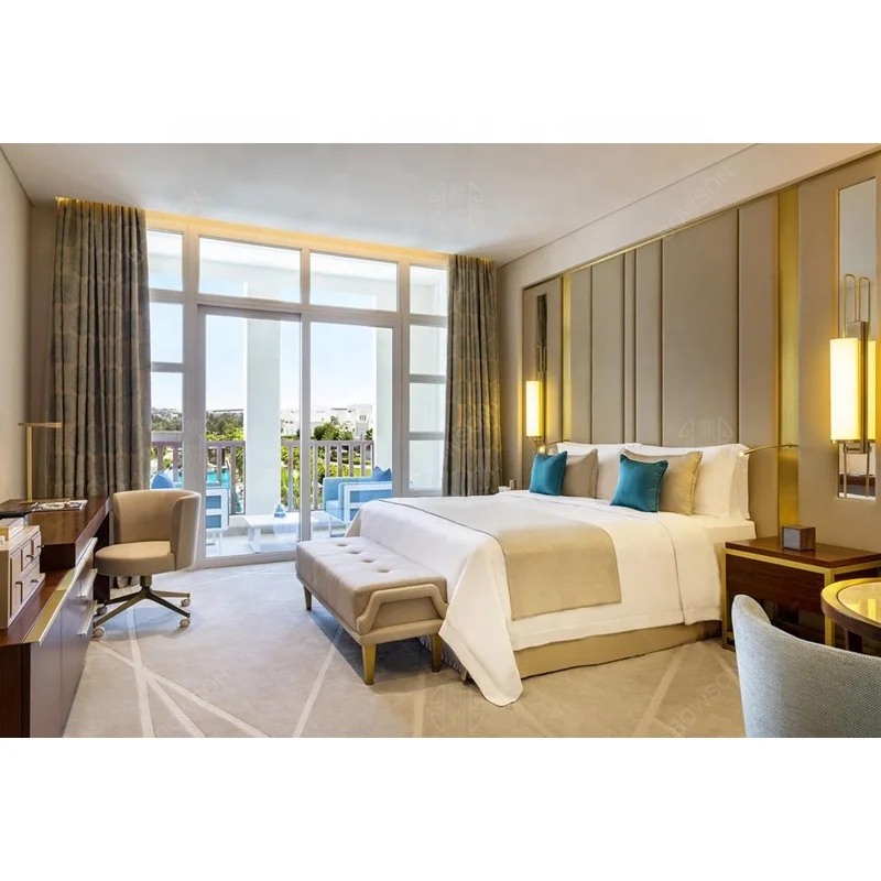 Выполненный на заказ гостеприимство Современный 5-Звездочный Hilton отельная спальная мебель набор