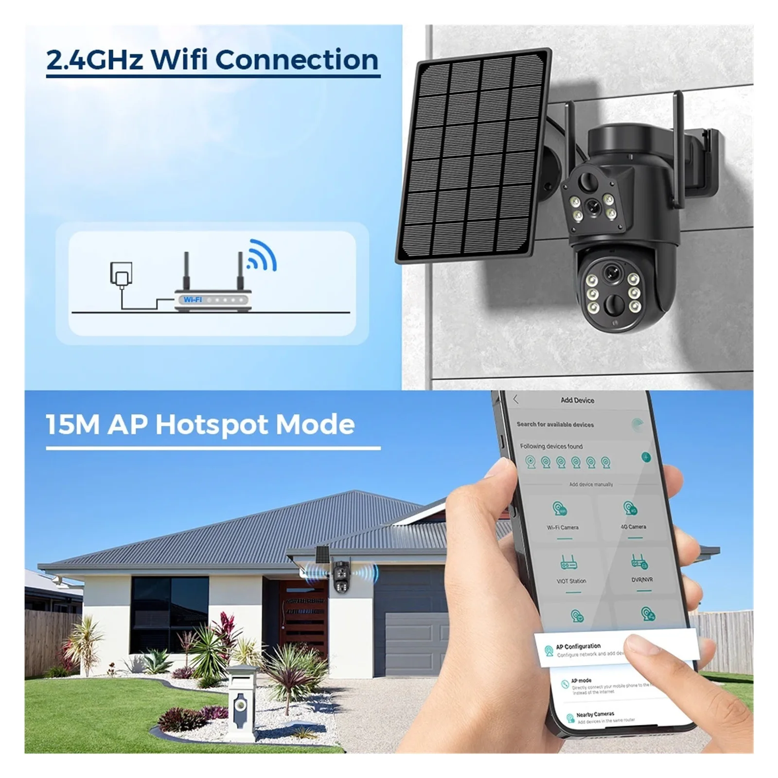 Senhuo 4K HD камера Wi-Fi уличная Встроенная батарея двойной объектив 2K безопасная Солнечная Панель Беспроводное видеонаблюдение CCTV ICSee