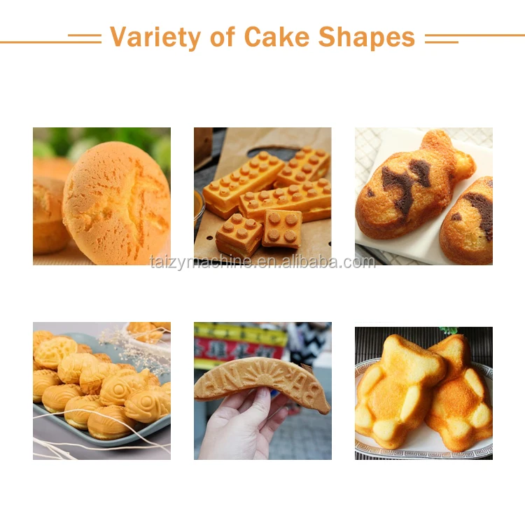 
china factory taiyaki fish shaped waffle automatic cake making machine 