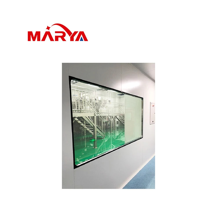 Marya China supplier high strength aseptic customized clean room window for pharmaceutical laboratory industry cleanroom