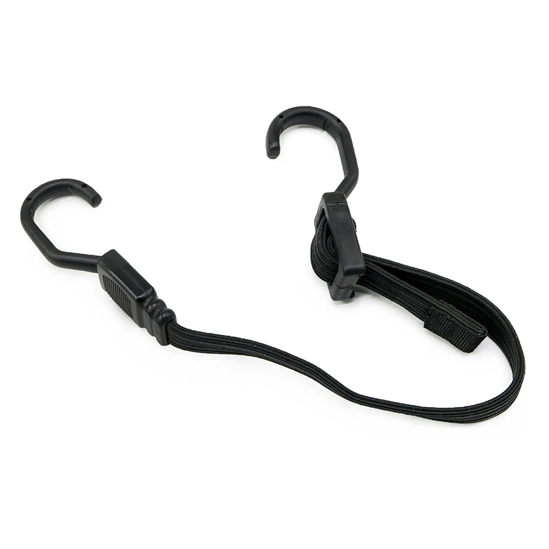 Outdoor Gear 18mm Flat Bungee Camping Elastic Rubber Bungee Cord Tie Downs with Plastic Coated Metal Hook