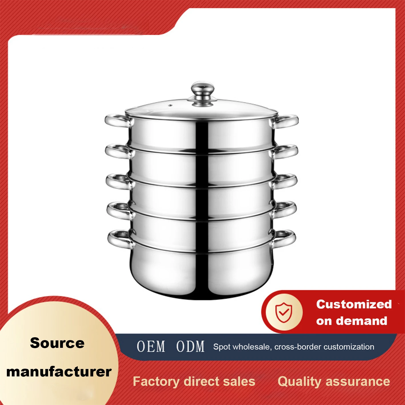 Ideal for Commercial Use Stainless Steel Pot High Efficiency Quick Steamer Pot Fast and Even Cooking Quick Steamer Pot