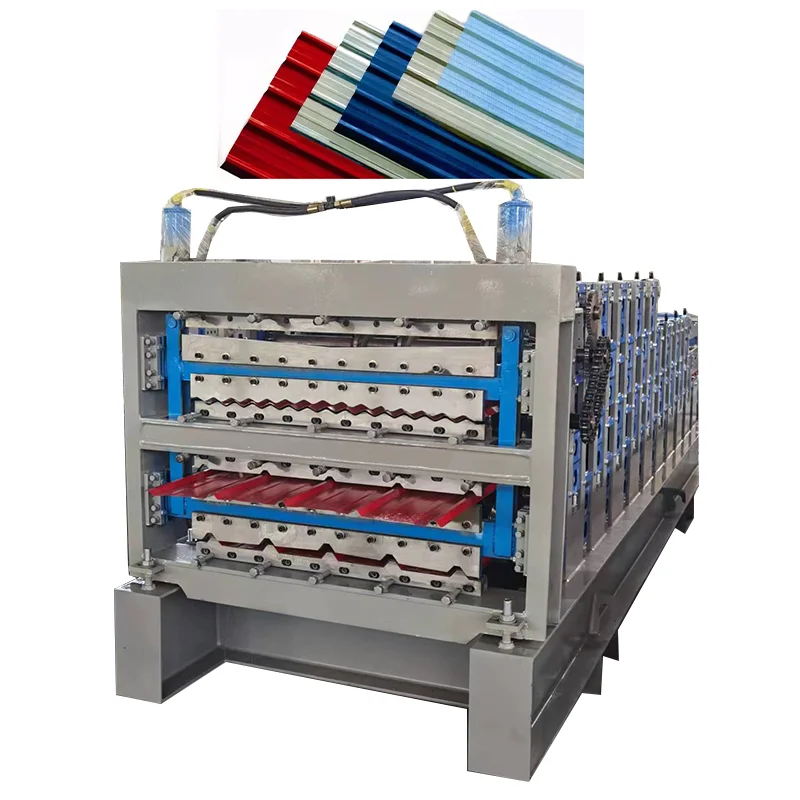 Ibr Ppgl  Ppgi Roof Tile Glazed Tile Metal Sheet Roll Trapezoidal Profile Cold Roll Forming Machine Roll Forming Machine