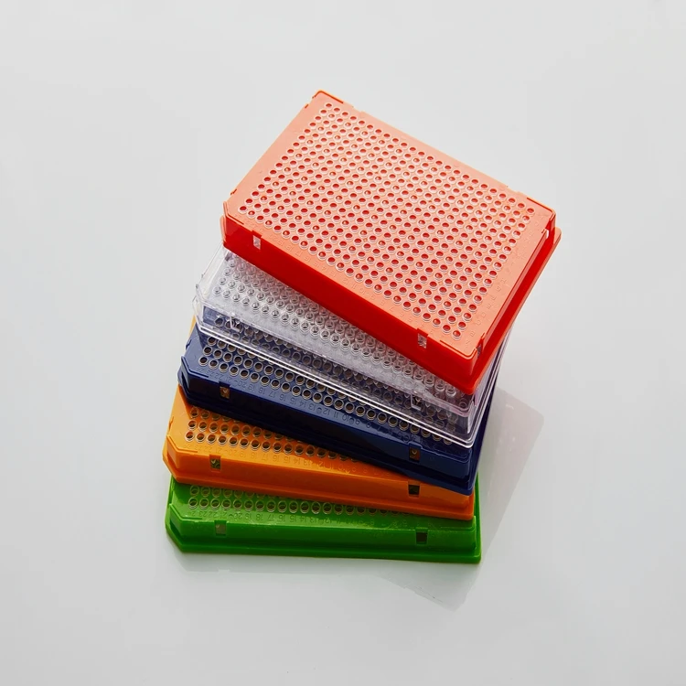 40ul ПЦР пластина 384-хорошая полная юбка прозрачная трубка красочная рамка Одиночная фаска