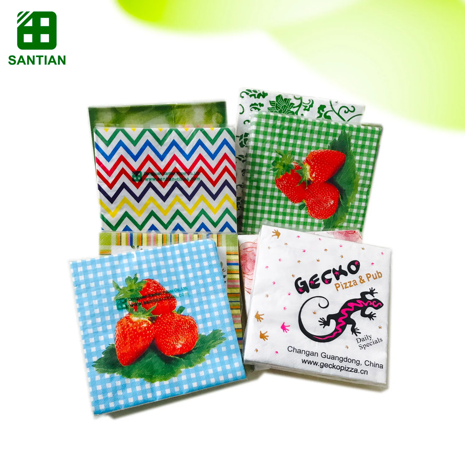 Beautiful Printing Paper Napkins With Decorative Images