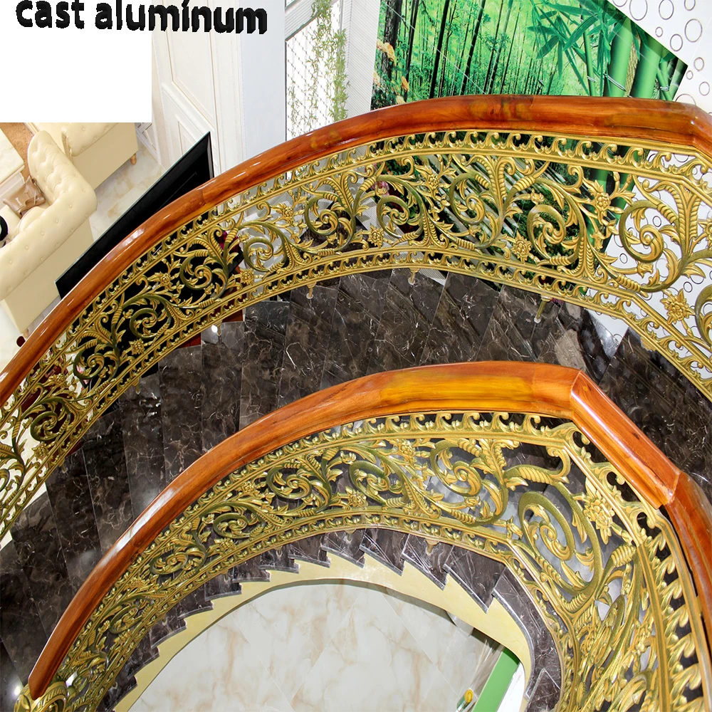 Top Wood wrought iron stair Railing Handrail Profiles