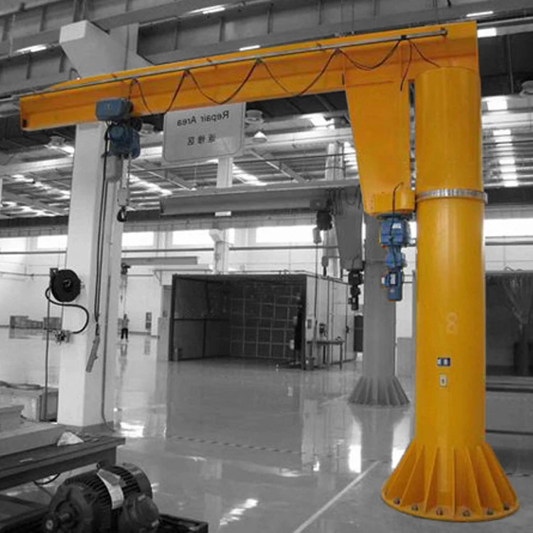 High working efficiency light duty 2.5 ton electric floor mounted jib crane