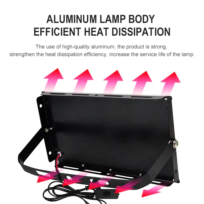 LED Grow Light Phyto Lamp AC 220V 50W LED Full Spectrum Floodlight Indoor Outdoor Greenhouse Plant Hydroponic Plant Spotlight