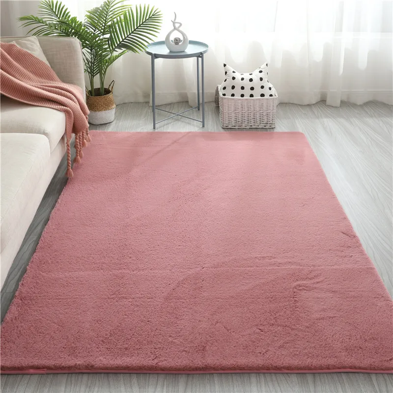 The Fluffy Fuzzy indoor home decorative design	soft comfortable Faux Fur Carpet Living Room