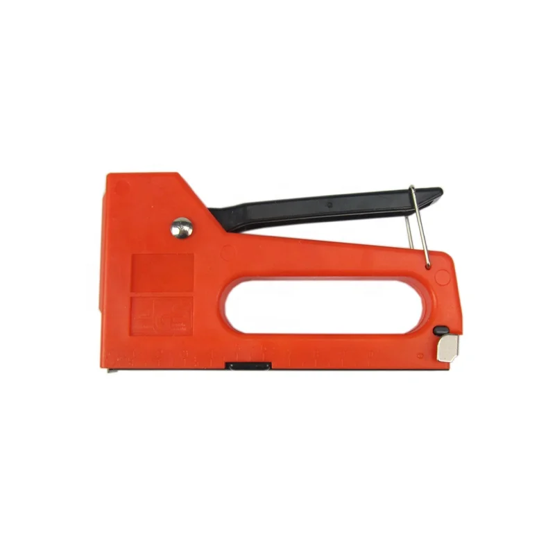 Cheap price manual stapler gun tacker for 4mm-8mm staple nail gun with ruler