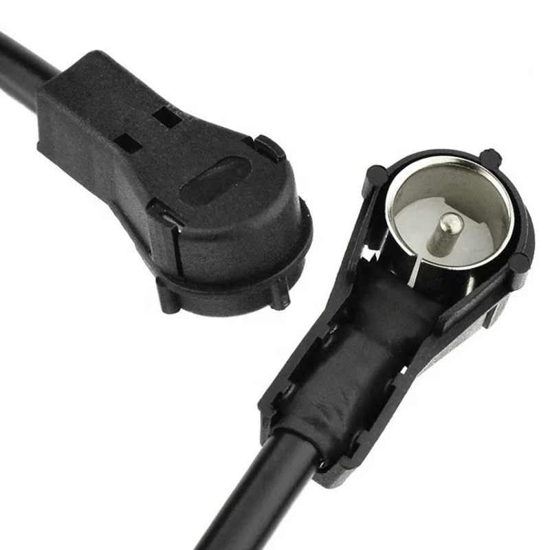 Black 30cm Wire DIN To ISO Easy To Use Durable Replacement Convert Cable Antenna Adapter Radio Aerial Car Accessories Extension