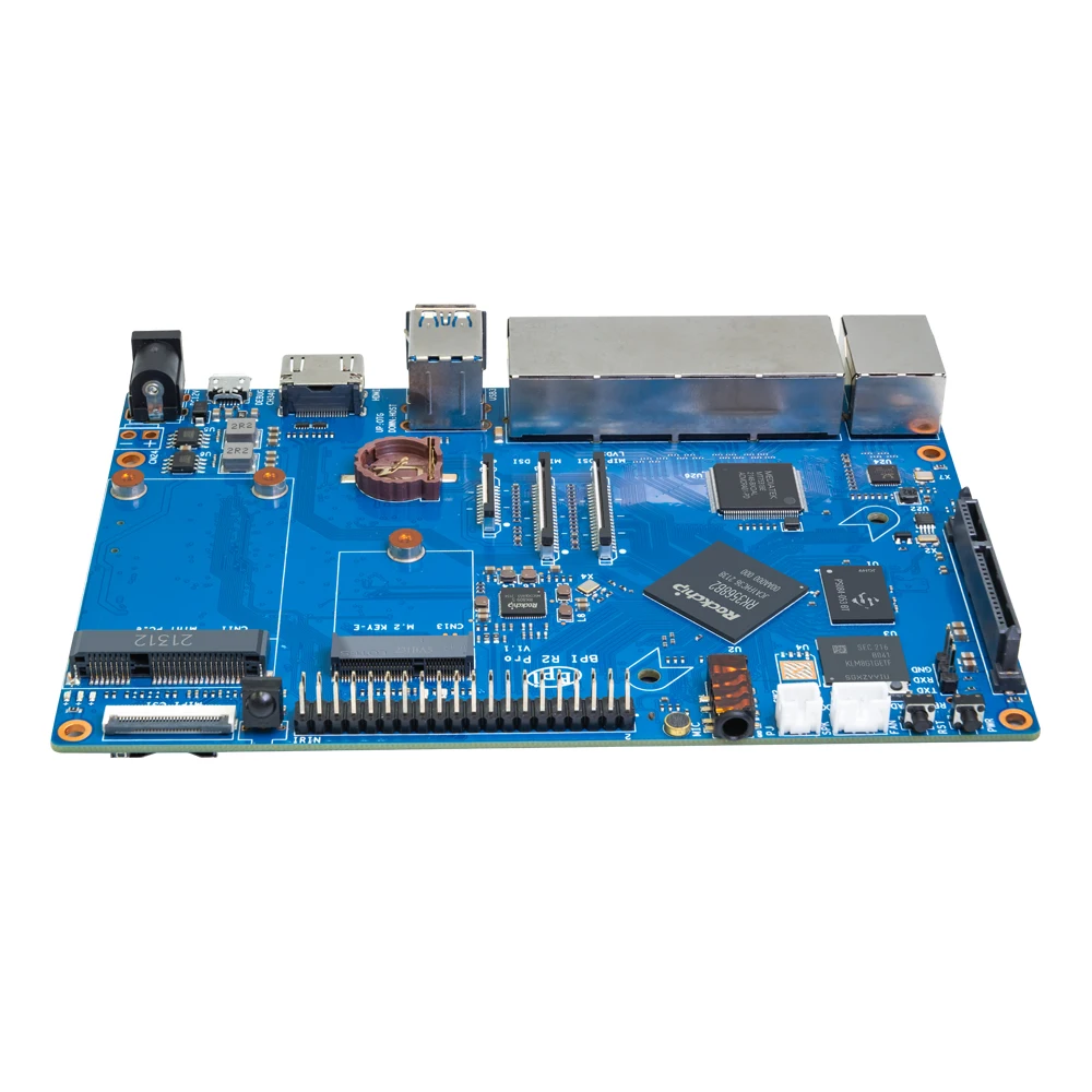 MTK Banana Pi BPI-R2 Pro четырехъядерный Cortex-A55 2 Гб LPDDR4 8 ГБ eMMC Dual GbE Wi-Fi 6 BT5 умный дом и IoT шлюз