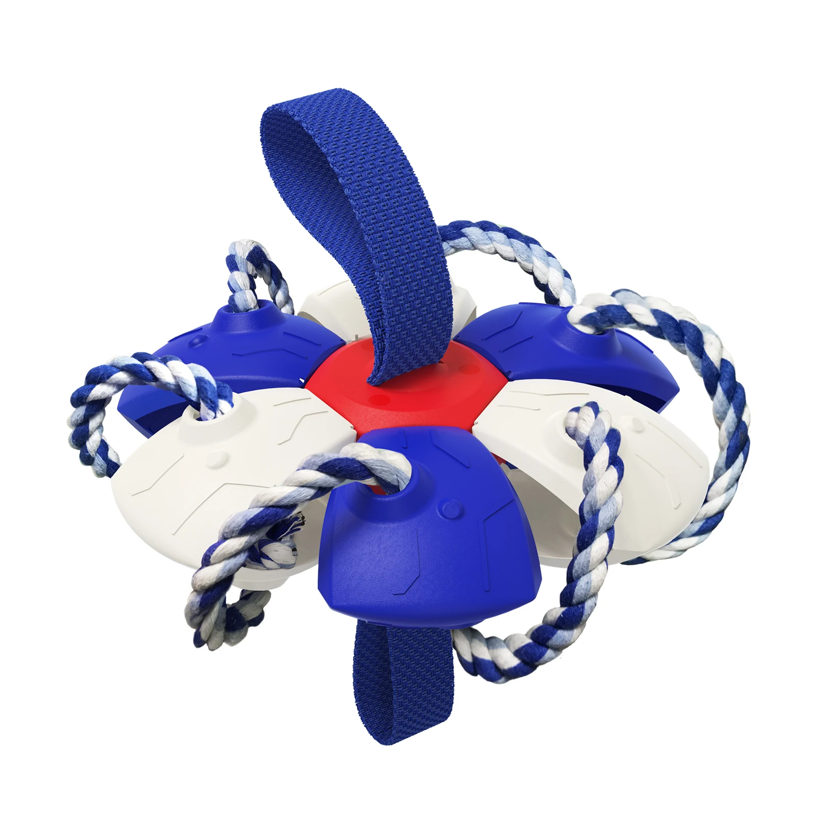 Pet Toys New Small Medium Large Dog Flying Discs Training Interactive Toy Puppy Rubber Fetch Flying Disc Cotton Rope Molar Rope
