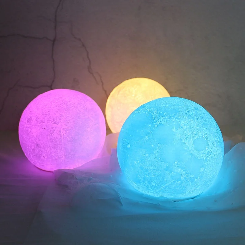 Голосовое управление luna moon лампы для мотоциклов rgbw smart night light милые