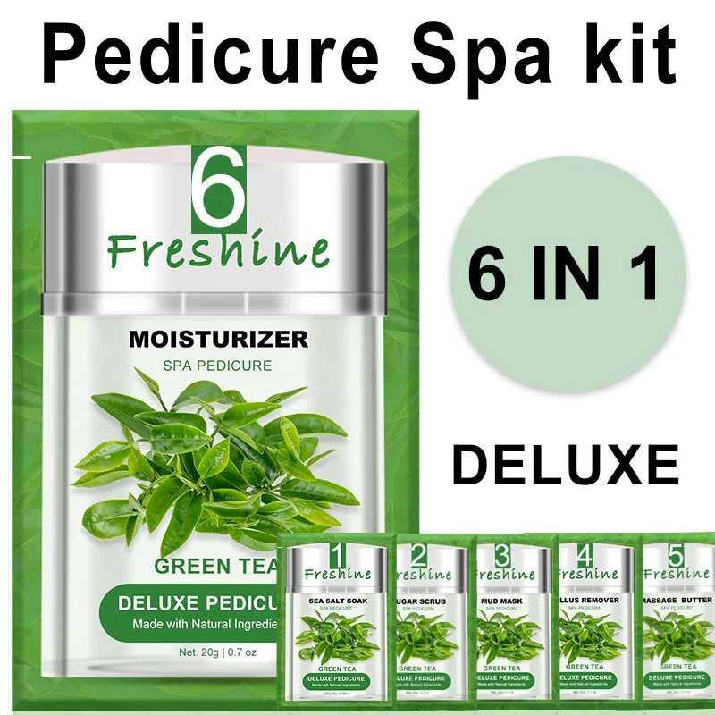 Disposable Pedicure Kit In A Box 4 In 1 Professional Massage Lotion Foot Cream For Cracked Heels Pedicure Deluxe 4 In 1 Supplier