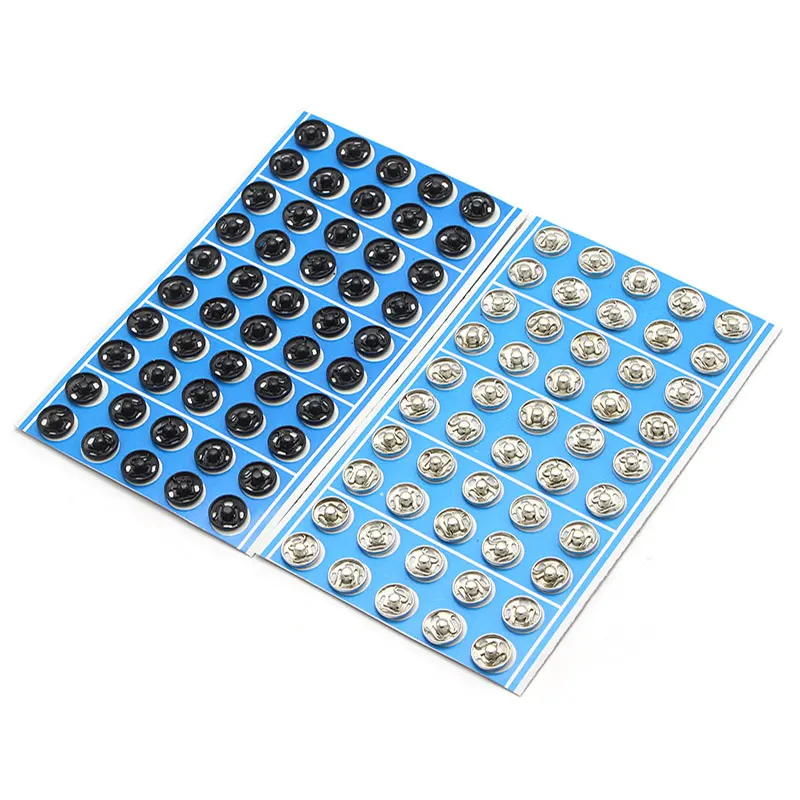10/12/14/16 mm Black/Silver Metal Snap Fasteners Press Button Stud Sewing Garment Accessories G0607