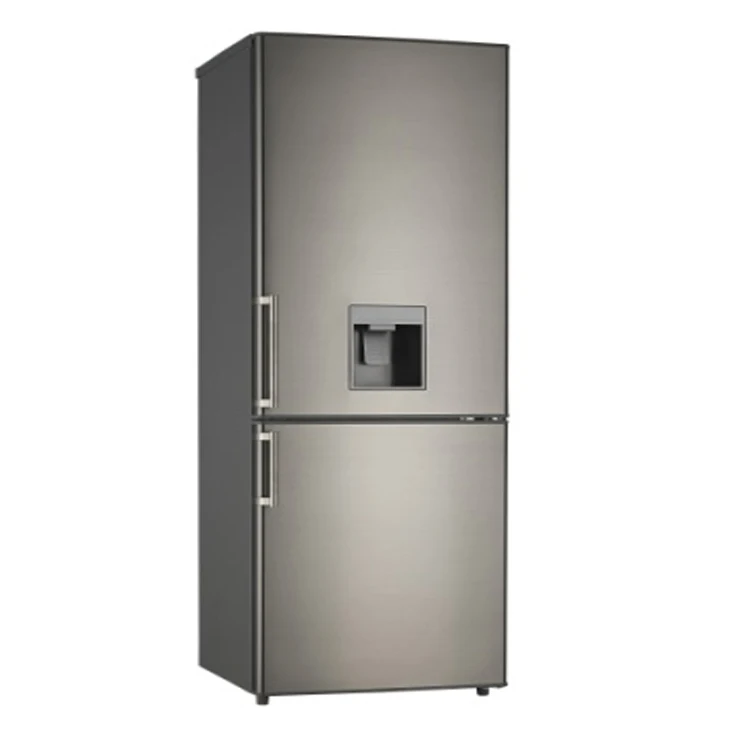 home use double door stainless steel refrigerator with water dispenser
