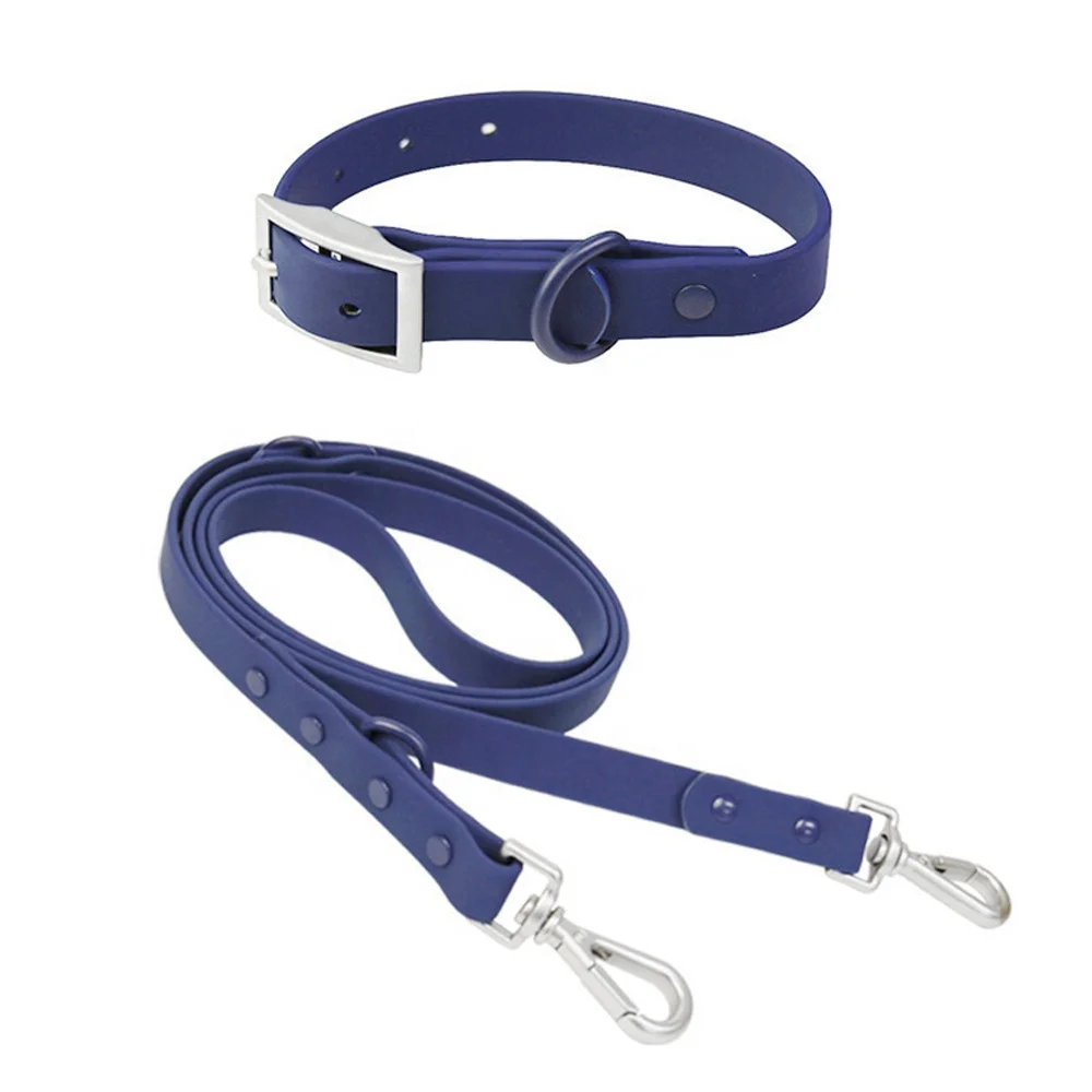 Водонепроницаемый собачий ошейник тканевый поводок с резиновым покрытием отталкивает воду и грязь подходящий