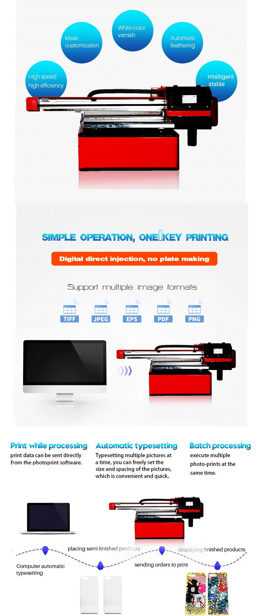A1 6090 UV flatbed Printer inkjet Industrial Grade XP600 print head Varnish 3D embossed Raised Fonts