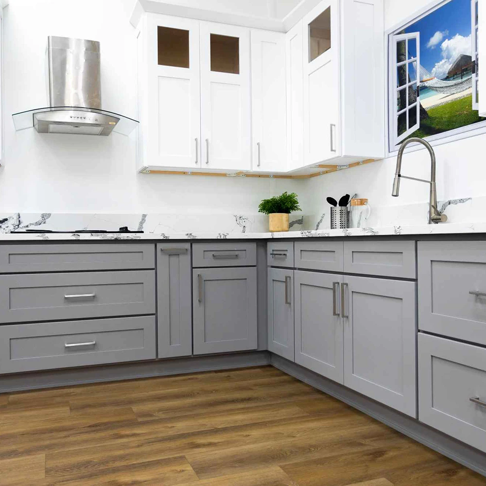 Vietnam Factory wholesale Complete Kitchens Cabinet For Small Kitchen With Wall Hanging Cabinet