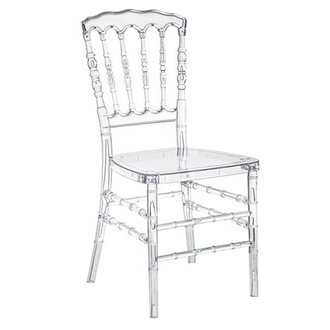 Modern fashion design clear chavari restaurant chairs dining wedding event with cushion