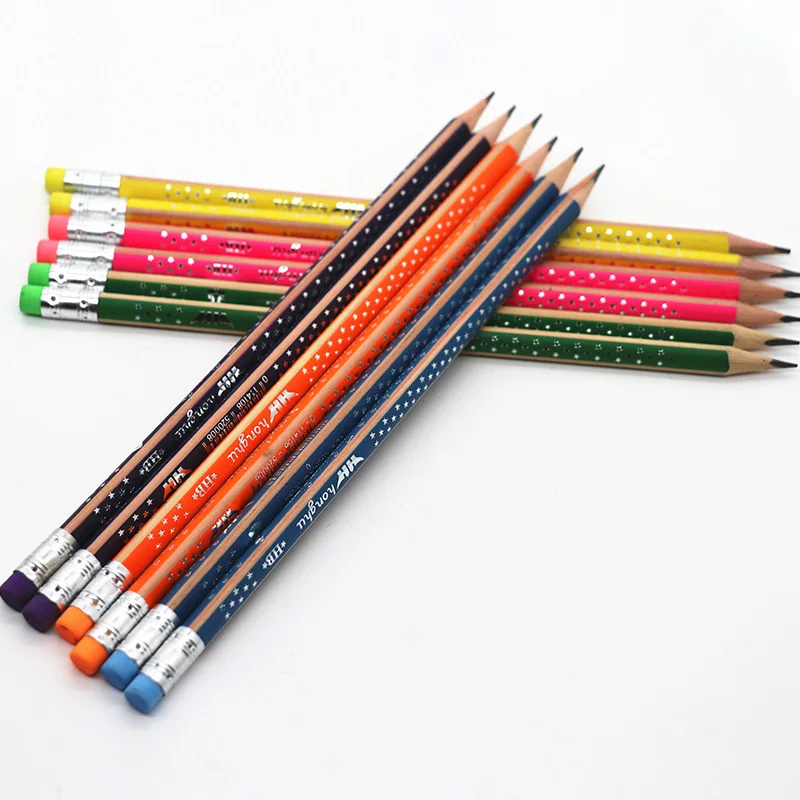 
HB Pencil Naturaland Colour Strip Star Body With Erase 