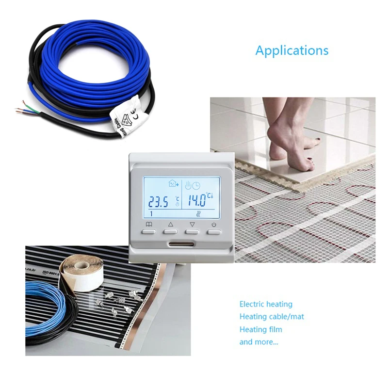 Ручной термостат цифровой механические термостат обогрева пола термостатический смесительный клапан BAIYILUN BYL-152N 2 лет 86*86 мм 5-95 ℃