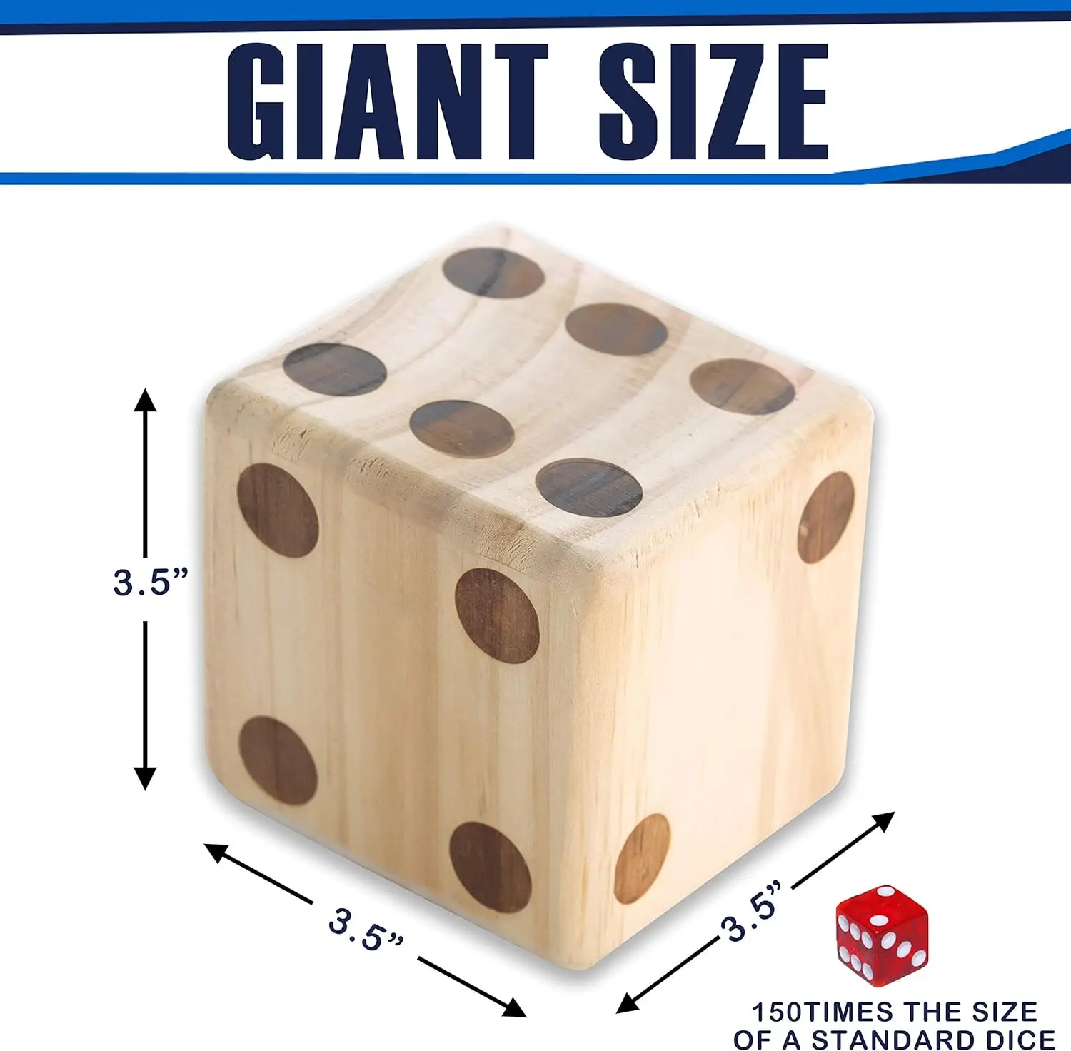Outdoor Beach Backyard Game Set Giant Dice Custom Dice Set Pine Solid Wood Courtyard Dice Set Custom Large Outdoor Lawn