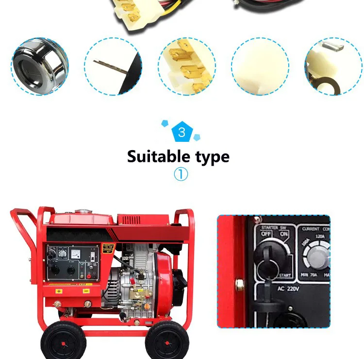 Air-cooled diesel engine parts diesel electromechanical door lock