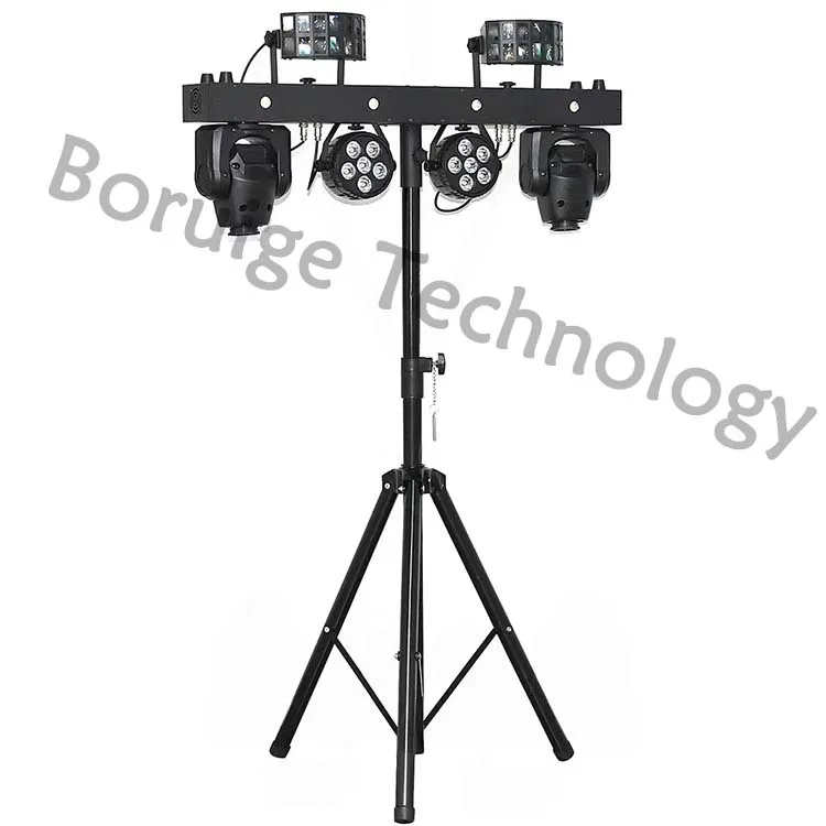 DJ Party Disco Bar сценический свет 12x1 Вт RGBW 5 в 1 Светодиодная движущаяся головка Par Beam лазерный эффект света со штативом